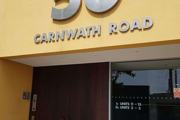 50 Carnwath Road, Umbra blinds supplied