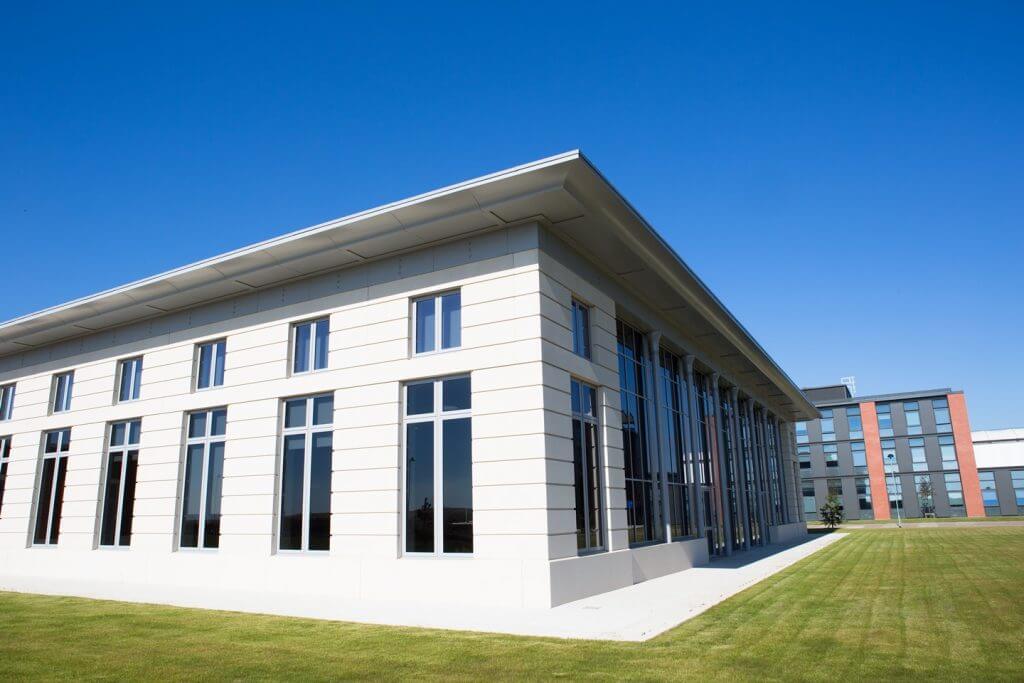 university bay campus swansea, exterior view