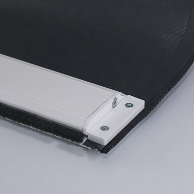 KuroLok zipped edge blackout roller blind system zip edge
