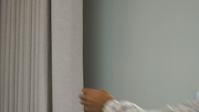 flow curtain track pull to start gif