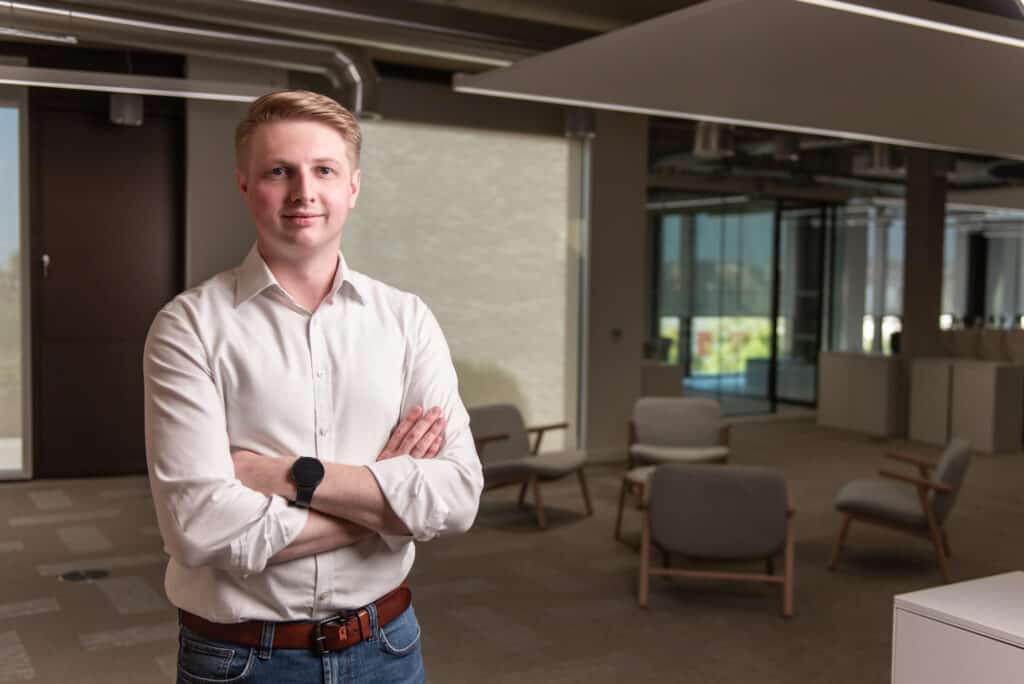 Harry Doling from Umbra Shading at ILEX Capital Kensington Office