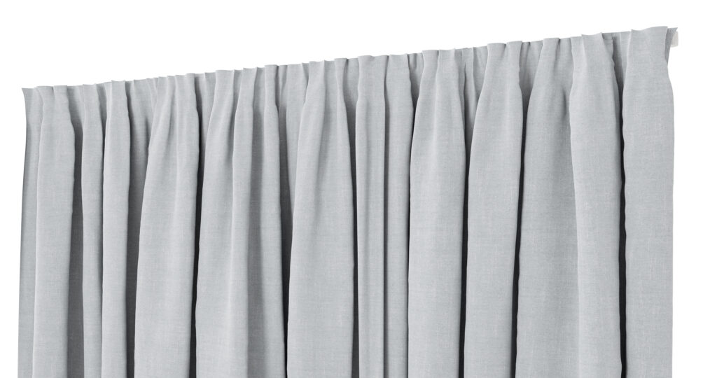 standard curtain heading picture